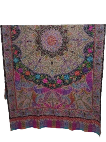 Kashmiri Kalamkari Pashmina Shawl - Color: Multiple