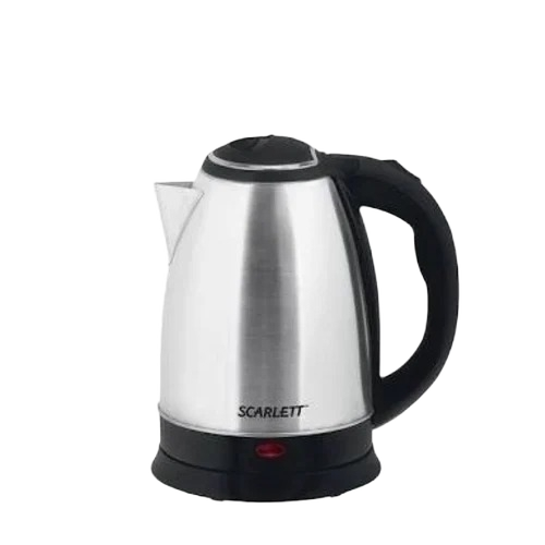 Stainless Steel Electric Kettle - Stainless Steel 304, Grey, Rapid Boil | Auto Shut-Off, Cordless Base, LED Indicator