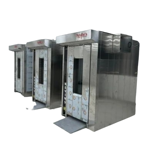 Gas Rotary Rack Oven - Metal Gas Powered 220-440V Fully Automatic | User Friendly Tested Quality 1 Year Warranty