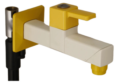 Square Shape Ptmt Water Tap - Color: White