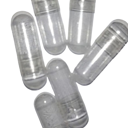 Transparent Empty Gelatin Capsules - Gelatin Material Cylinder Shape Transparent Color | Moisture Resistant Easy Swallowing