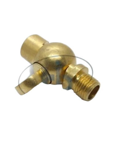 1 Inch Brass Lamp Bulb - 6mm Thickness, Gold Color | Industrial Gas Pipe Usage