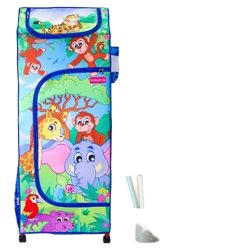 4 Shelf Kids Almirah With Wheels