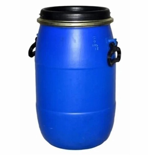Liquid Storage Barrel - Plastic, Various Sizes, Blue | Leak Resistant, Industrial Use, Water Resistant