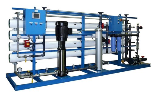 1500 Lph Industrial Reverse Osmosis Plants - Stainless Steel, 220-300 Volt | Electric Drive, Large Black Pump, Compact Design