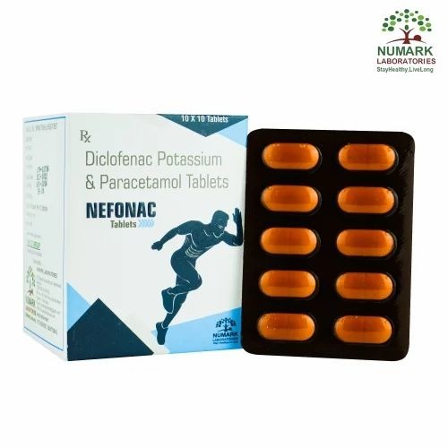 Diclofenac Potassium And Paracetamol Tablets - Age Group: Adult