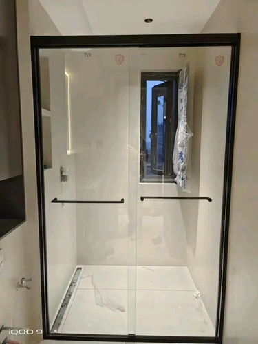 Toughened Glass Door - Glass, 8mm, Transparent | Heat Resistant, Shatter Proof, Scratch Resistant, Impact Resistant, Noise Reduction, Weather Resistant, Sturdy Frame