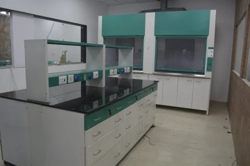 Laboratory Island Bench - Stainless Steel Multi Color All Sizes | Durable Chemical Resistant Adjustable Height Ergonomic Design