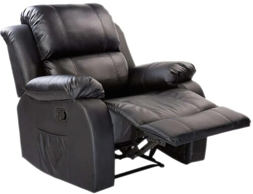 Leather Manual Recliner Sofa Set
