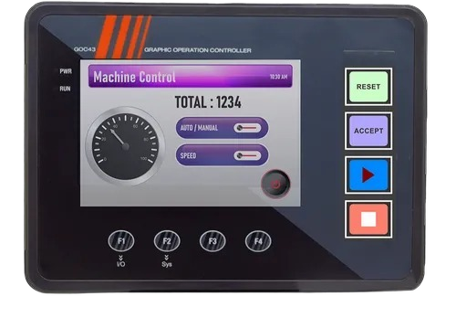 Mitsubishi GOC PLC - GC35MH-16MT-DS, 8 I/O Points, Analog Output, Black | Automation Use, New Condition