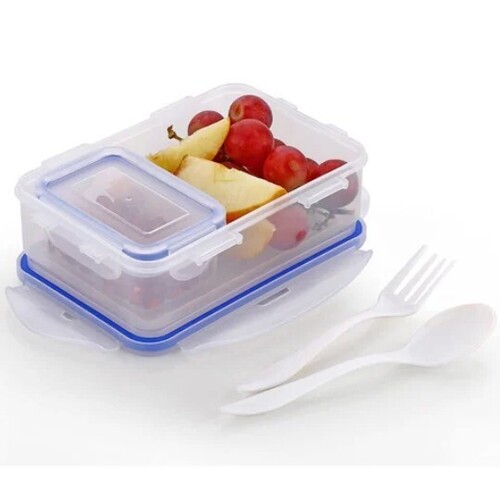 Square Lock And Seal Plastic Lunch Box