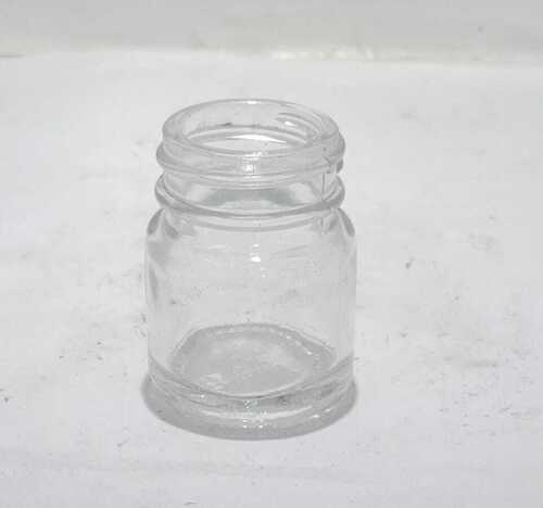15Ml Transparent Glass Balm Jar - Size: Round