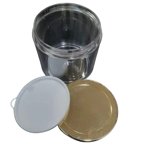 Cream Jar - Plastic, Transparent | Airtight Lid, Leak Proof, Lightweight, Reusable, Compact, Travel Friendly