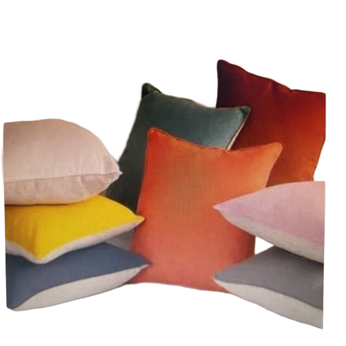 Fiber filled sofa cushion