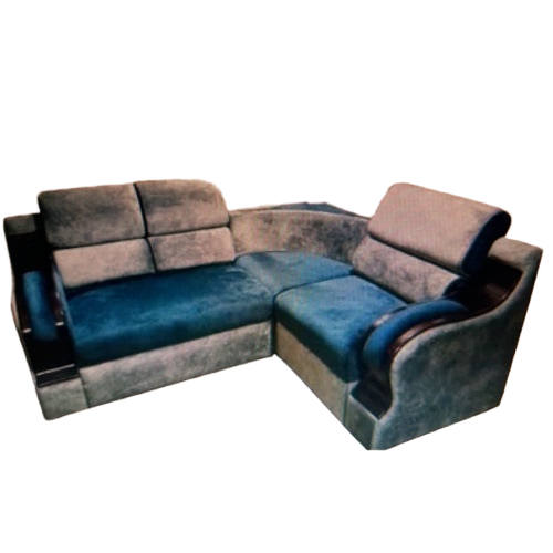 Velvet corner sofa set