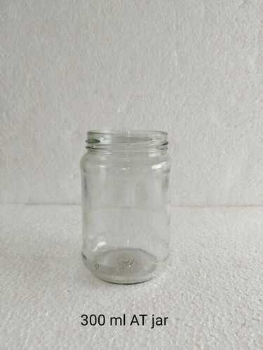 300 Ml At Medium Round Glass Jar - Color: Transparent