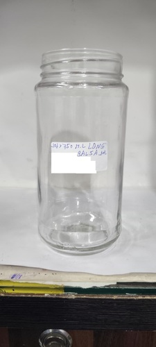 750 Ml Salsa Round Glass Jar - Color: Transparent