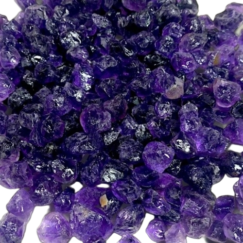 African Amethyst Rough Stone - Natural Amethyst, Standard Size, Blue | Grade A, Solid Hardness, Irregular Shape, Durable, Fine Finished