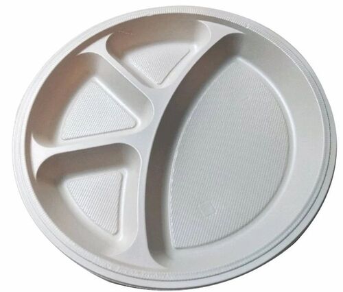 Desposable Plastic Plates - Plastic, 10 Inch, White | Disposable, Durable, Fine Finished, Round Shape