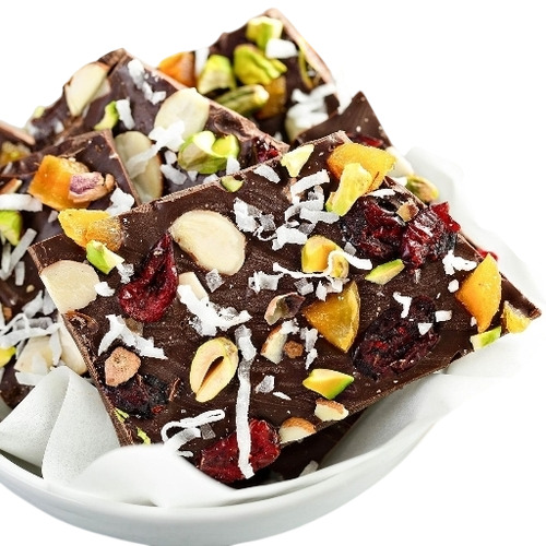 Dry Fruits Chocolate - 100g Solid Pieces, Eggless, Soft Texture, Chocolate Flavor