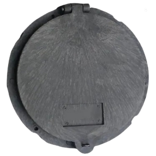 Grey Ldpe Manhole Cover - 18x18 Inch, Grey, Round | Drainage Application, Painted Coating, Lockable, Durable Fine Finished