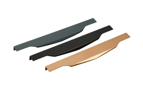Aluminum Profile Handle - Aluminum, Rectangular, Multiple Colors | Fine Finished, Durable, Solid Hardness, High Strength