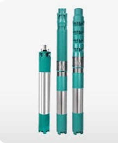 Borewell Pumps - Metal, Standard Size, Green and Silver | Low Power Consumption, High Reliability, Simple Maintenance