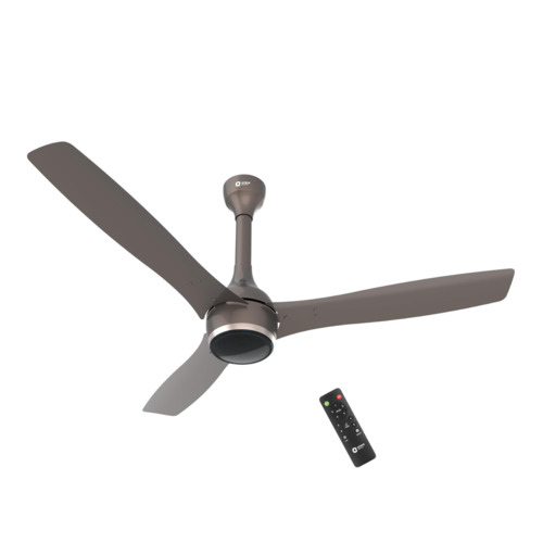 Ceiling Fan - Metal, Standard Size, Brown | 3 Blades, Remote Operated, 220V Electric, High Speed Mode