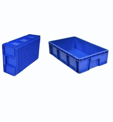Crack Proof Blue Plastic Crates  - Dimension (L*W*H): 500X300X150 Millimeter (Mm)