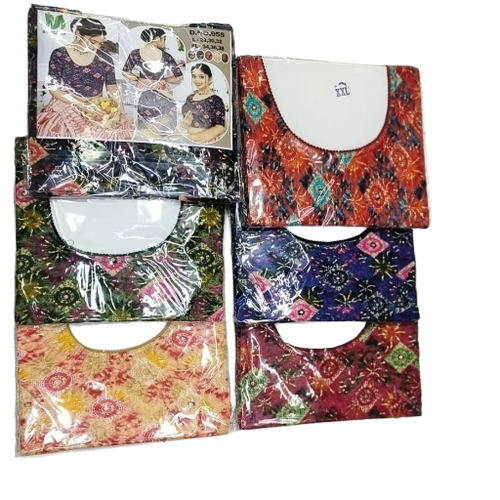 Women Designer Blouse - Modern Printed Sleeveless, Round Neck, Various Colors | Anti Wrinkle, Color Fastness, Shrink Resistance, Flawless Finish