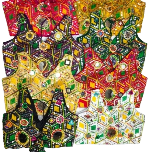 Women Sleeveless Blouse - Multi Color, V-Neck, Printed | Anti Wrinkle, Modern Party Wear