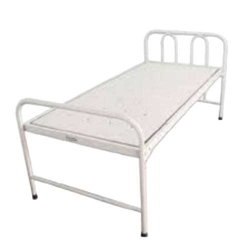 Fowler Hospital Bed - Metal White Rectangular | Low Maintenance Manual Operation