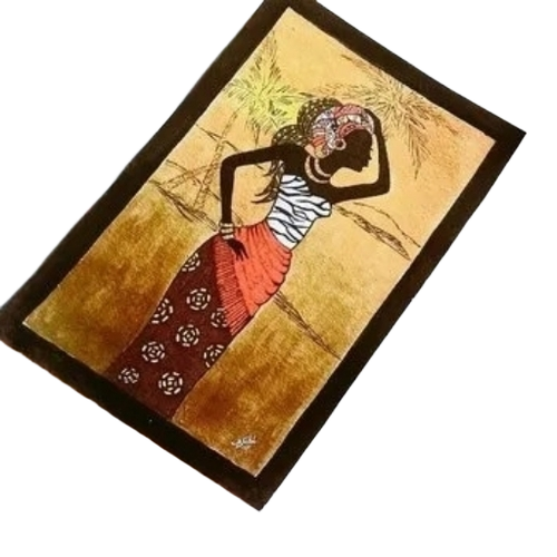 Canvas Art Painting - Canvas Material Various Sizes Brown Frame Rectangular | Lightweight Easy To Clean Long Lasting Finish