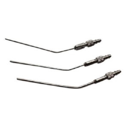 Frazier Suction Tip - Metal, Standard Size, Silver | Long Functionality