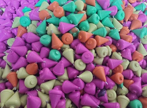 Plastic Lattu - Plastic Standard Size, Various Colors | Lightweight, Crack Resistant, Kids Toy