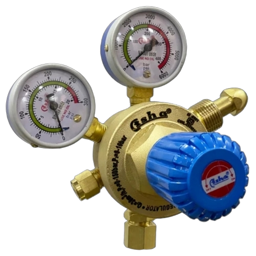 Single Stage Double Meter Gas Regulator - Material: Metal