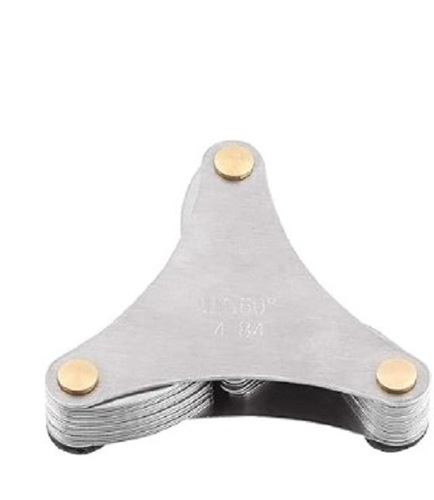 Stainless Steel Thread Pitch Gauge - Stainless Steel, Standard Size, Silver Color