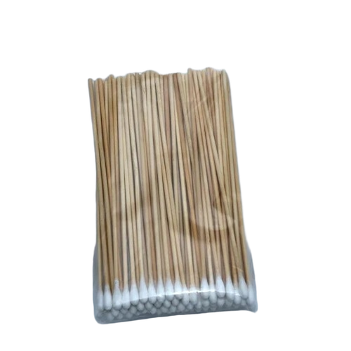 Wooden Swab Stick - Cotton and Wood, Standard Size, Brown | Waterproof, Personal Care