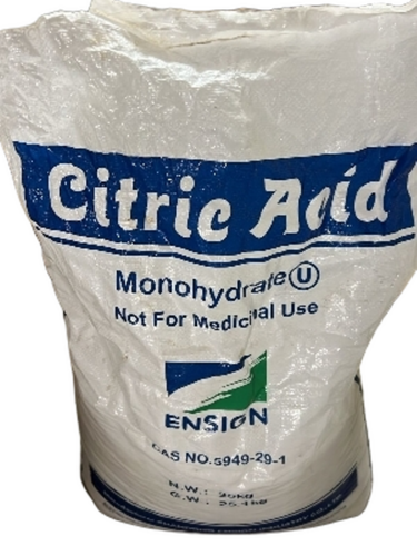 Citric Acid Monohydrate - White Crystalline Powder, Food & Pharma Grade | Acidity Regulator, Highly Water Soluble, Easy Storage