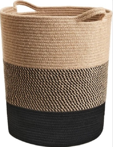 Jute Basket - Customized Design, Logo, Size | Plain Pattern, Various Sizes