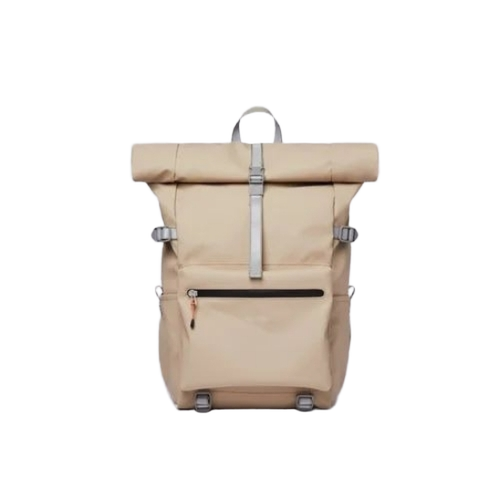 Leather Ladies Bag - Genuine Leather, Standard Size, Beige | Water Resistant, Zipper Closure, Shoulder Bag with Handles