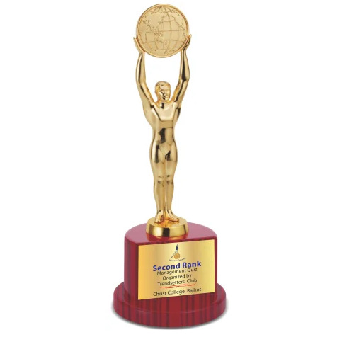 Golden Globe Award Trophy - Base Material: Wooden