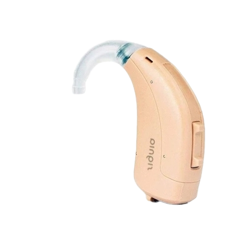 Hearing Aids - Plastic, Standard Size, Beige, Rechargeable Battery | Easy Operation, Less Noise, Light Weight, Programmable, Shock Proof