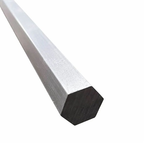 Hexagon Steel Bar - Stainless Steel, Standard Size, Silver | Heat Treated, Corrosion Resistant, Galvanized Finish