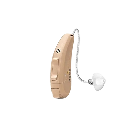 Mini Hearing Aid - Plastic, Standard Size, Beige, Rechargeable Battery , Easy Operation, Lightweight, Shock Resistant, Programmable
