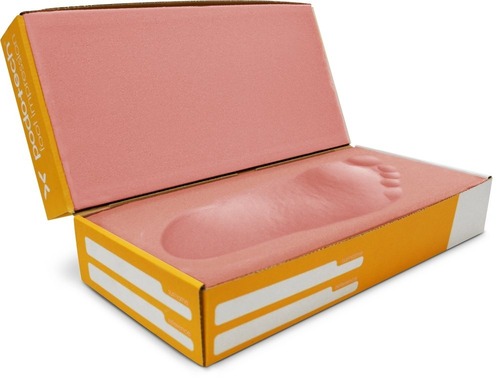 Orthopaedic Foot Impression Foam - Foam Standard Size Red | Rigid Neat Fine Finish Plain Pattern