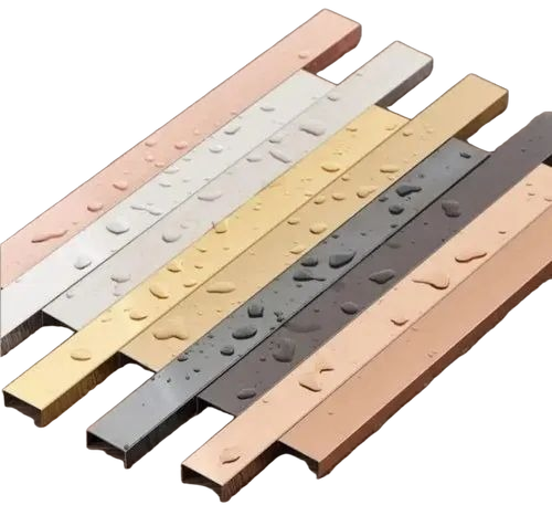 Stainless Steel U Profile - 10 Feet Length Multi Color | Interior Application Imported