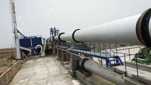 Calcination Rotary Kiln - Metal, Standard Size, Silver, 380V | Corrosion Resistant, Energy Efficient, Heavy-Duty, Easy to Operate