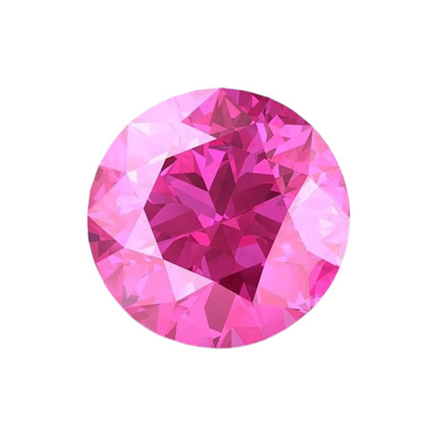 Pink Sapphire Stone - Natural Sapphire Round Pink Standard Size | Crack Resistant Light Weight User-Friendly