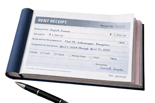 Rent Receipt Books Printing Service